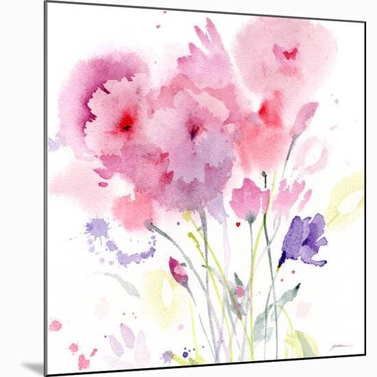 Blush Garden-Sheila Golden-Mounted Art Print