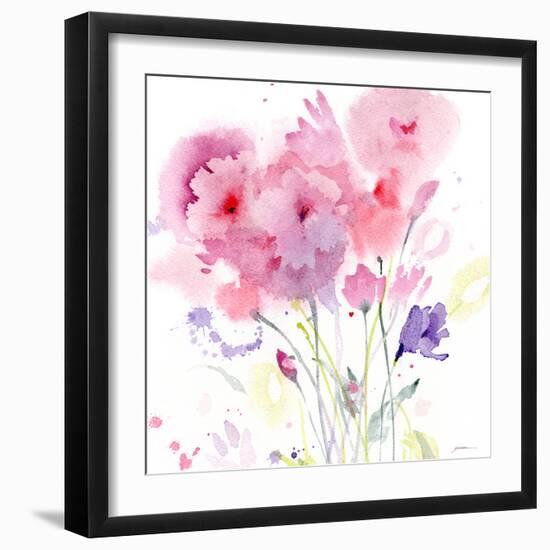 Blush Garden-Sheila Golden-Framed Art Print