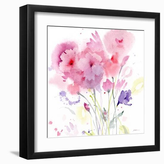 Blush Garden-Sheila Golden-Framed Art Print