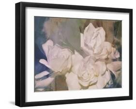 Blush Gardenia Beauty II-Sharon Chandler-Framed Art Print