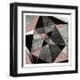 Blush Geo Abstract 1-Alicia Vidal-Framed Art Print