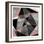 Blush Geo Abstract 1-Alicia Vidal-Framed Art Print