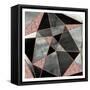 Blush Geo Abstract 1-Alicia Vidal-Framed Stretched Canvas