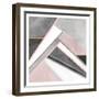 Blush Geo-Kimberly Allen-Framed Art Print