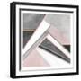 Blush Geo-Kimberly Allen-Framed Art Print