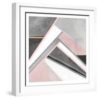 Blush Geo-Kimberly Allen-Framed Art Print