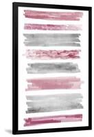 Blush Paint Streaks-Marcus Prime-Framed Art Print