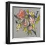 Blush & Paynes Bouquet I-Jennifer Goldberger-Framed Art Print