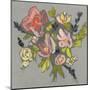 Blush & Paynes Bouquet I-Jennifer Goldberger-Mounted Art Print