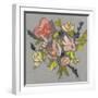 Blush & Paynes Bouquet I-Jennifer Goldberger-Framed Art Print