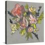 Blush & Paynes Bouquet I-Jennifer Goldberger-Stretched Canvas