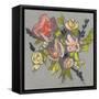 Blush & Paynes Bouquet I-Jennifer Goldberger-Framed Stretched Canvas
