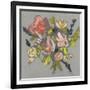 Blush & Paynes Bouquet I-Jennifer Goldberger-Framed Art Print