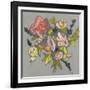 Blush & Paynes Bouquet I-Jennifer Goldberger-Framed Art Print