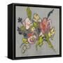 Blush & Paynes Bouquet II-Jennifer Goldberger-Framed Stretched Canvas