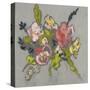 Blush & Paynes Bouquet II-Jennifer Goldberger-Stretched Canvas