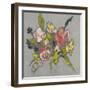 Blush & Paynes Bouquet II-Jennifer Goldberger-Framed Art Print