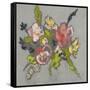 Blush & Paynes Bouquet II-Jennifer Goldberger-Framed Stretched Canvas