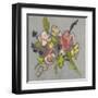 Blush & Paynes Bouquet II-Jennifer Goldberger-Framed Art Print