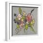 Blush & Paynes Bouquet II-Jennifer Goldberger-Framed Art Print