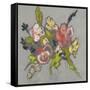 Blush & Paynes Bouquet II-Jennifer Goldberger-Framed Stretched Canvas