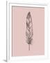 Blush Pink Feather III-Jensen Adamsen-Framed Art Print