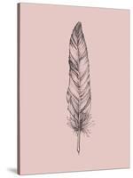 Blush Pink Feather III-Jensen Adamsen-Stretched Canvas