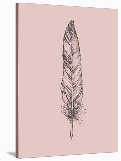 Blush Pink Feather III-Jensen Adamsen-Stretched Canvas