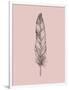 Blush Pink Feather III-Jensen Adamsen-Framed Art Print