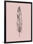 Blush Pink Feather III-Jensen Adamsen-Framed Art Print