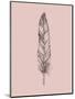 Blush Pink Feather III-Jensen Adamsen-Mounted Art Print