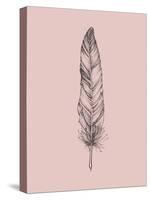 Blush Pink Feather III-Jensen Adamsen-Stretched Canvas