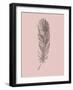 Blush Pink Feather-Jensen Adamsen-Framed Art Print