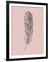 Blush Pink Feather-Jensen Adamsen-Framed Art Print