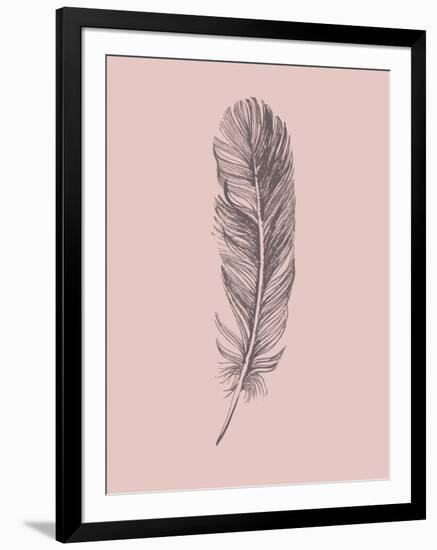 Blush Pink Feather-Jensen Adamsen-Framed Art Print