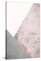 Blush Pink Mountains 3-Urban Epiphany-Stretched Canvas