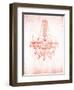 Blush Silver Chandelier-OnRei-Framed Art Print