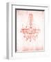 Blush Silver Chandelier-OnRei-Framed Art Print