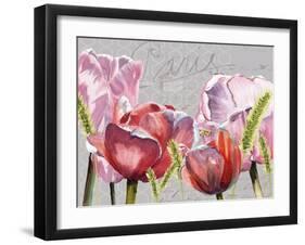 Blush Tulips I-Redstreake-Framed Art Print