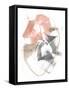 Blushing Circularity I-Jennifer Goldberger-Framed Stretched Canvas
