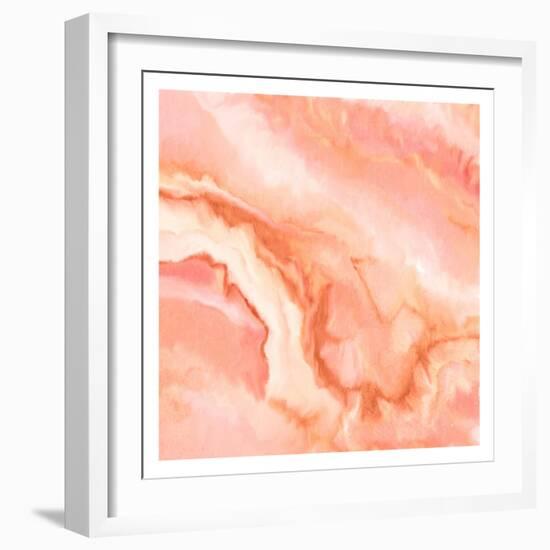 Blushing Coral-Kimberly Allen-Framed Art Print