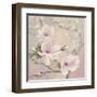 Blushing Magnolias-Julia Purinton-Framed Art Print