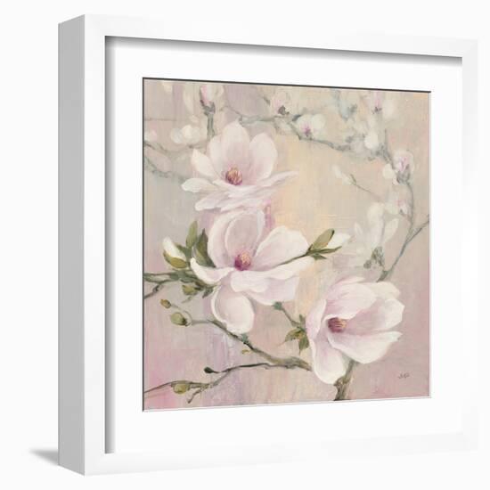 Blushing Magnolias-Julia Purinton-Framed Art Print