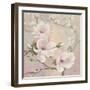 Blushing Magnolias-Julia Purinton-Framed Art Print