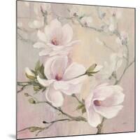 Blushing Magnolias-Julia Purinton-Mounted Art Print