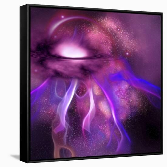 Blushing Nebula-null-Framed Stretched Canvas