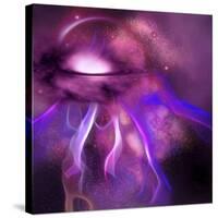 Blushing Nebula-null-Stretched Canvas