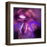 Blushing Nebula-null-Framed Art Print