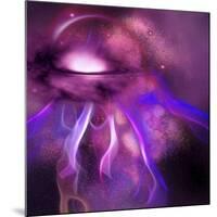 Blushing Nebula-null-Mounted Art Print