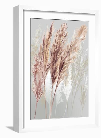 Blushing Pomp Grass I-Asia Jensen-Framed Art Print